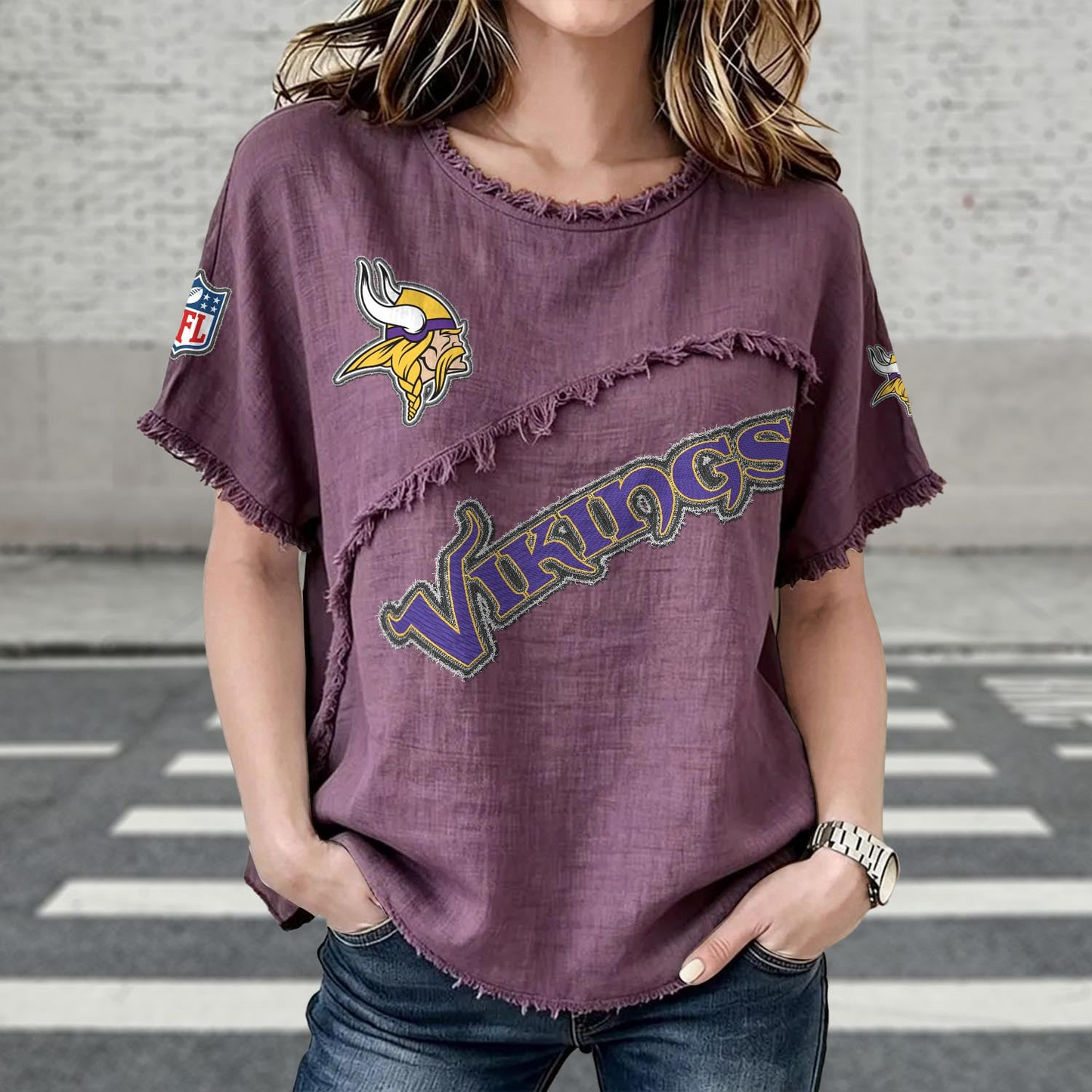 MIN x NFL Womenƒ??s Vintage O-Neck 2905 DatND DVT