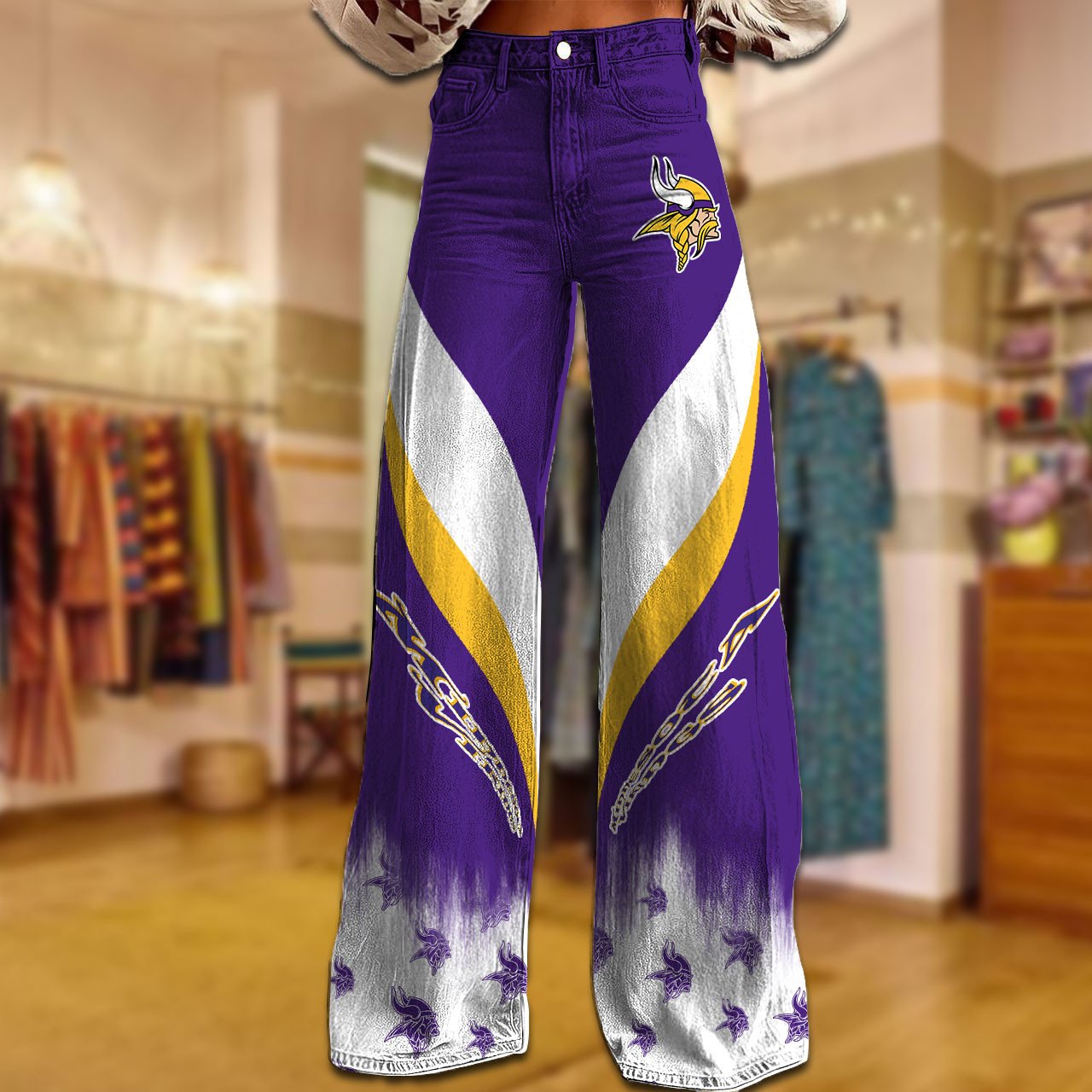 MIN x NFL Women's Casual Wide Leg Pants DATND TANTD 281025