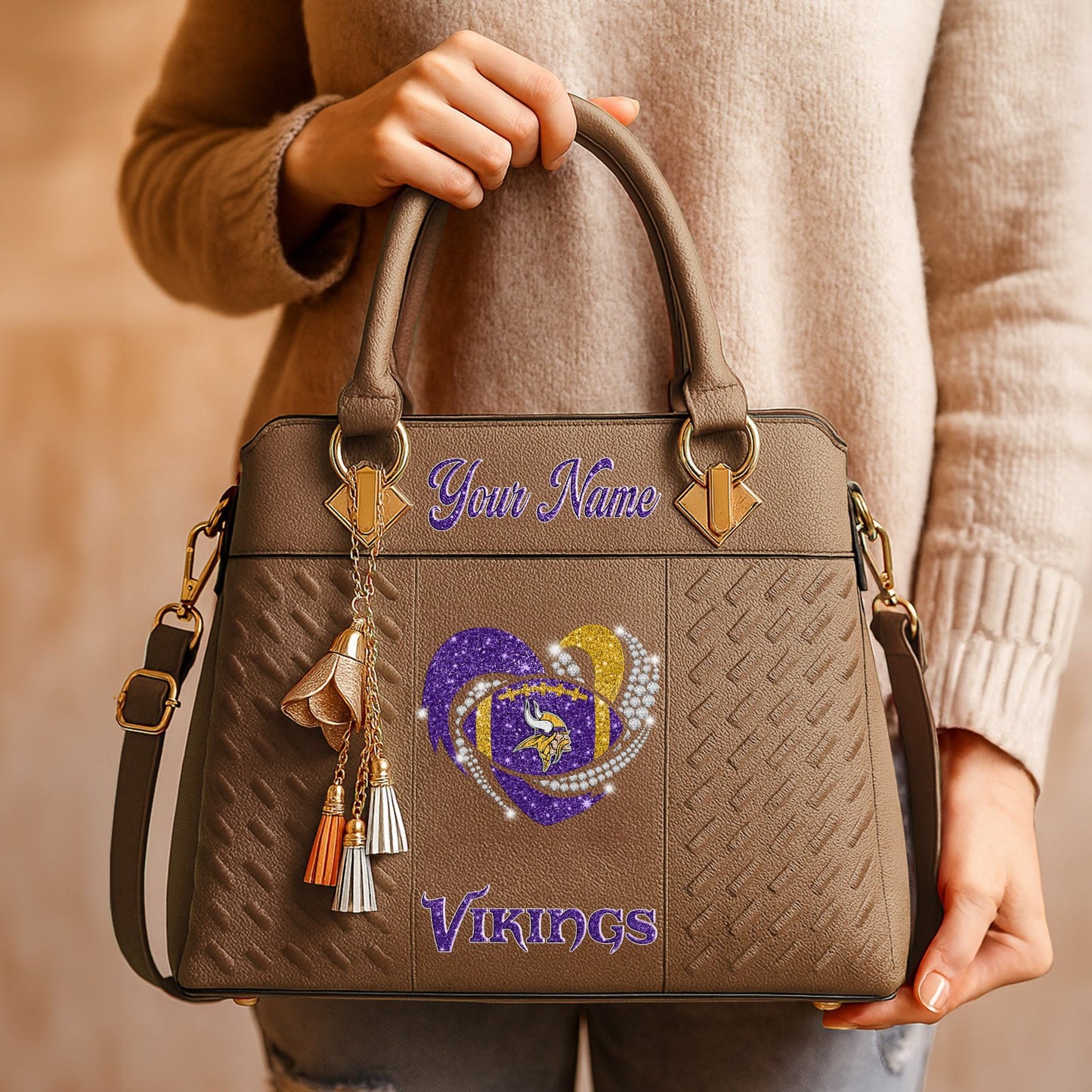 MIN x NFL Zip Handbag 0811 DatND DVT