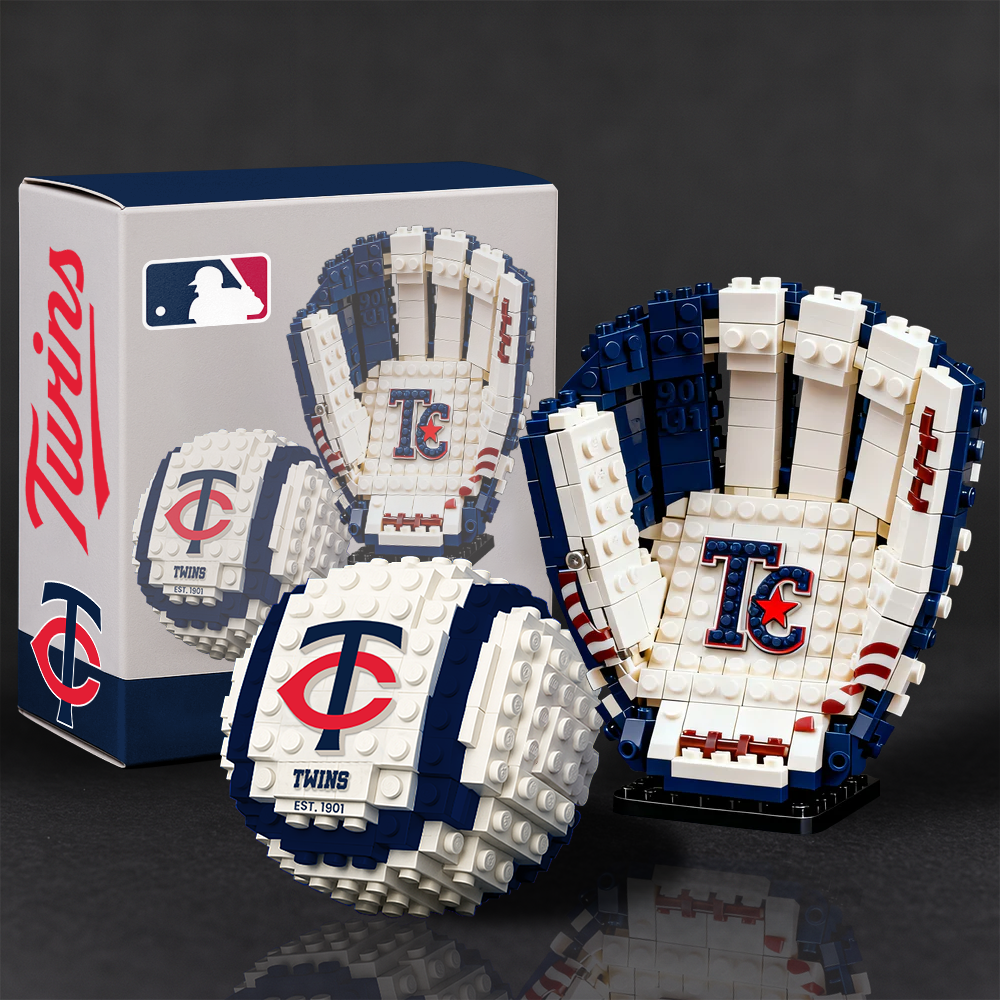 MLB Teams Baseball Glove & Ball Building Block Set DDT NTL