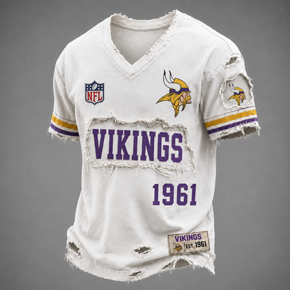 MIN x NFL LUXURY V-Neck T-Shirt 3005 DatND DVT