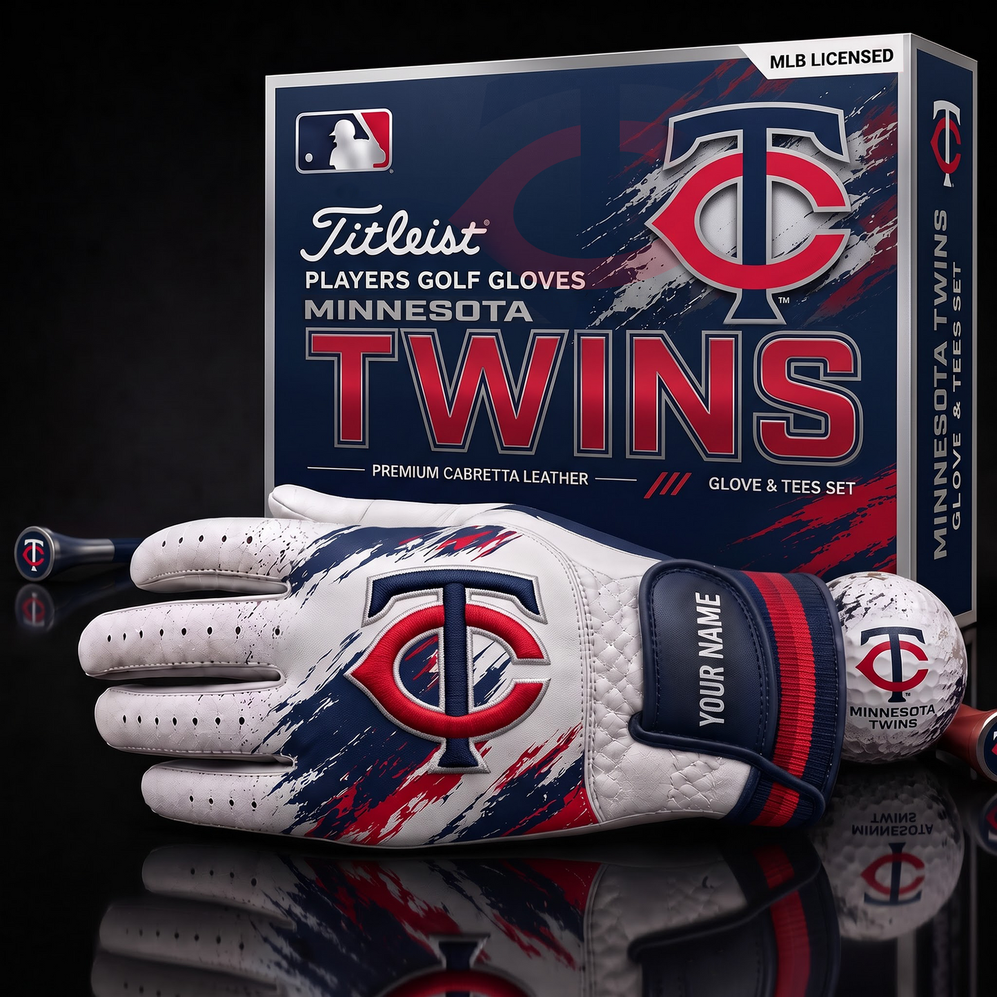 MT_MLB LUXURY PERSONALIZED GOLF GLOVE SET LIMITED EDTION