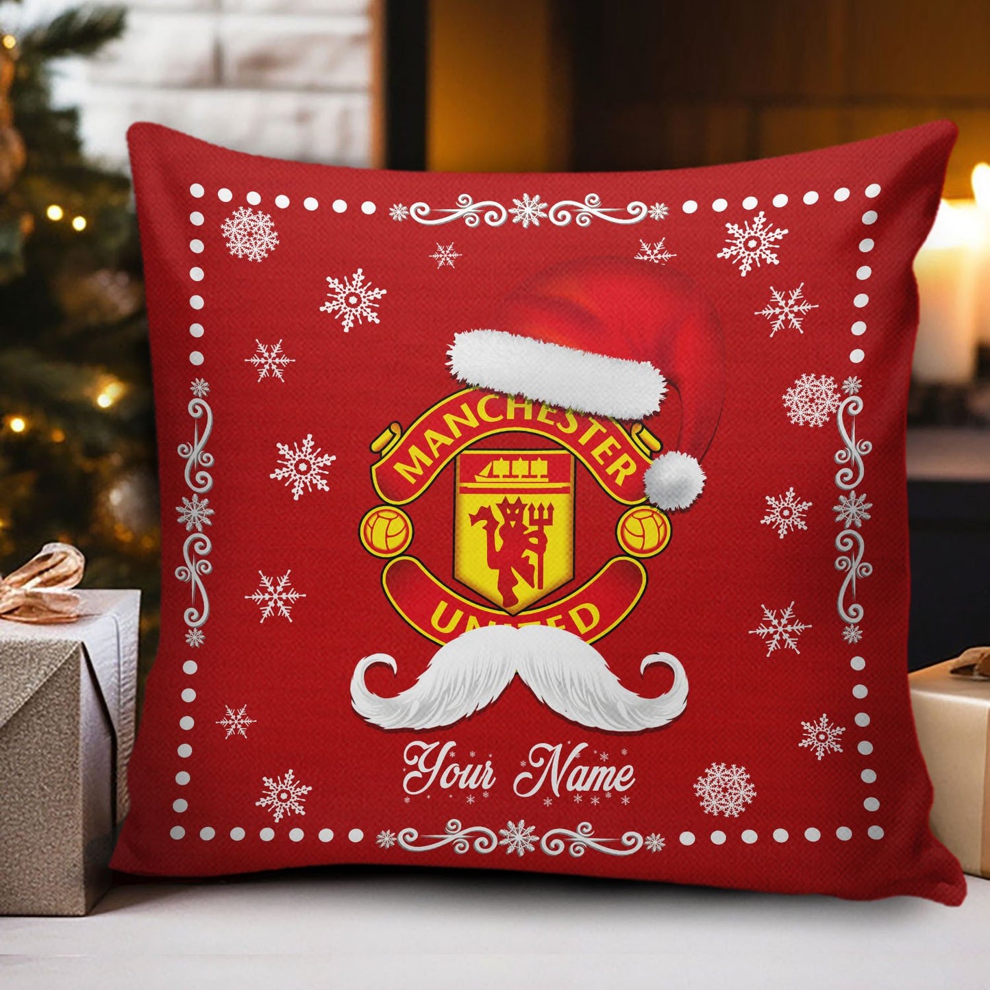 MUN x EPL Christmas Pillow DatND DVT