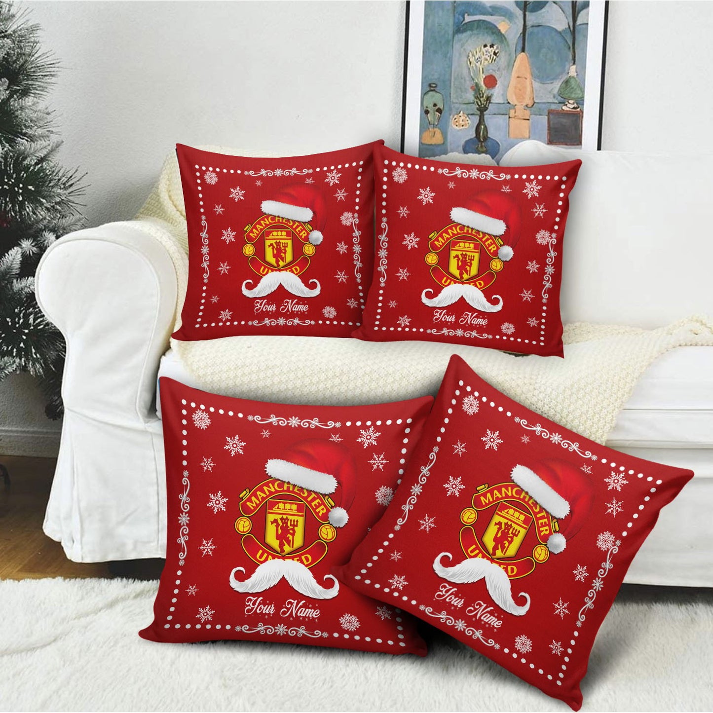 MUN x EPL Christmas Pillow DatND DVT