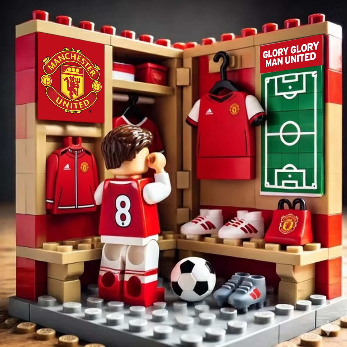 MUN x EPL Football Sports Room Block Set DatND DVT