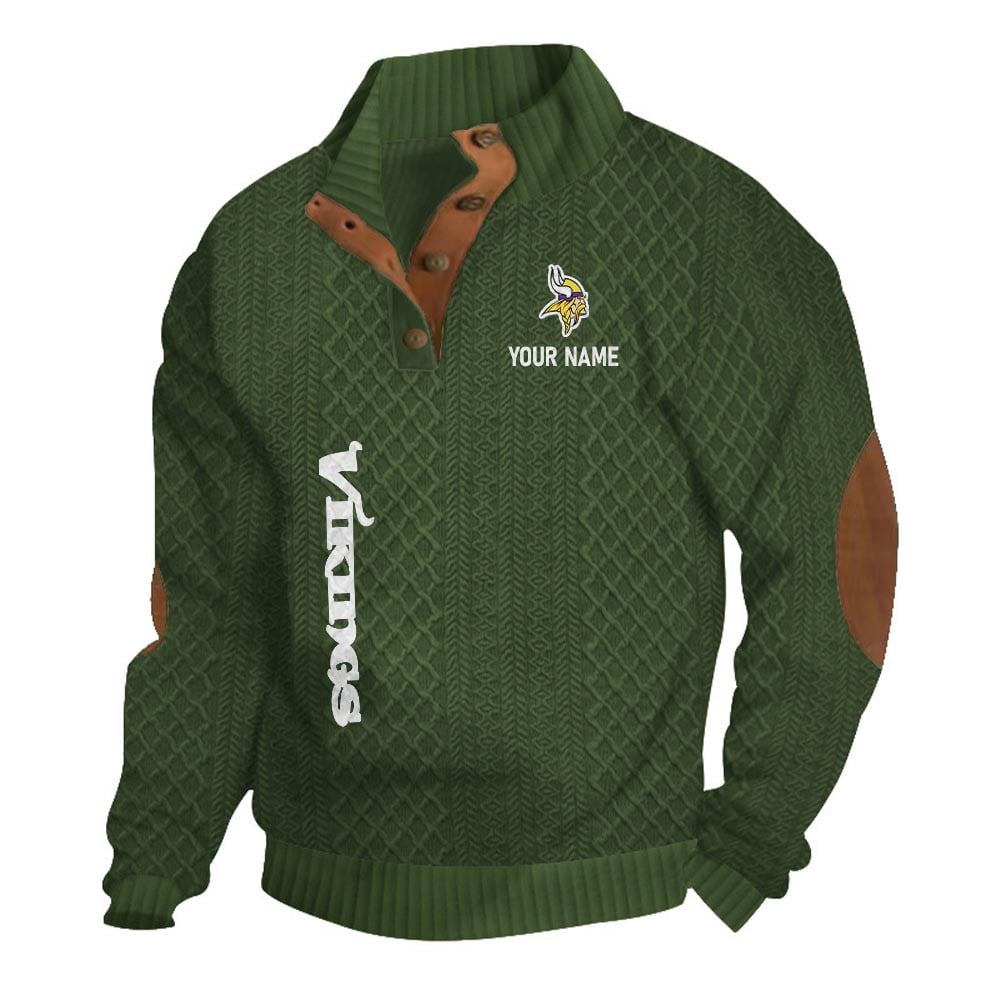 MV NFL Basic Knitted Stand Collar Sweatshirt DDT CTND