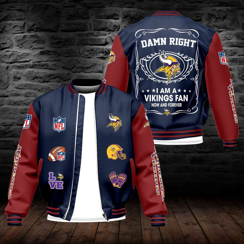 MV NFL Premium Leather Bomber Jacket DDT HLPHUONG