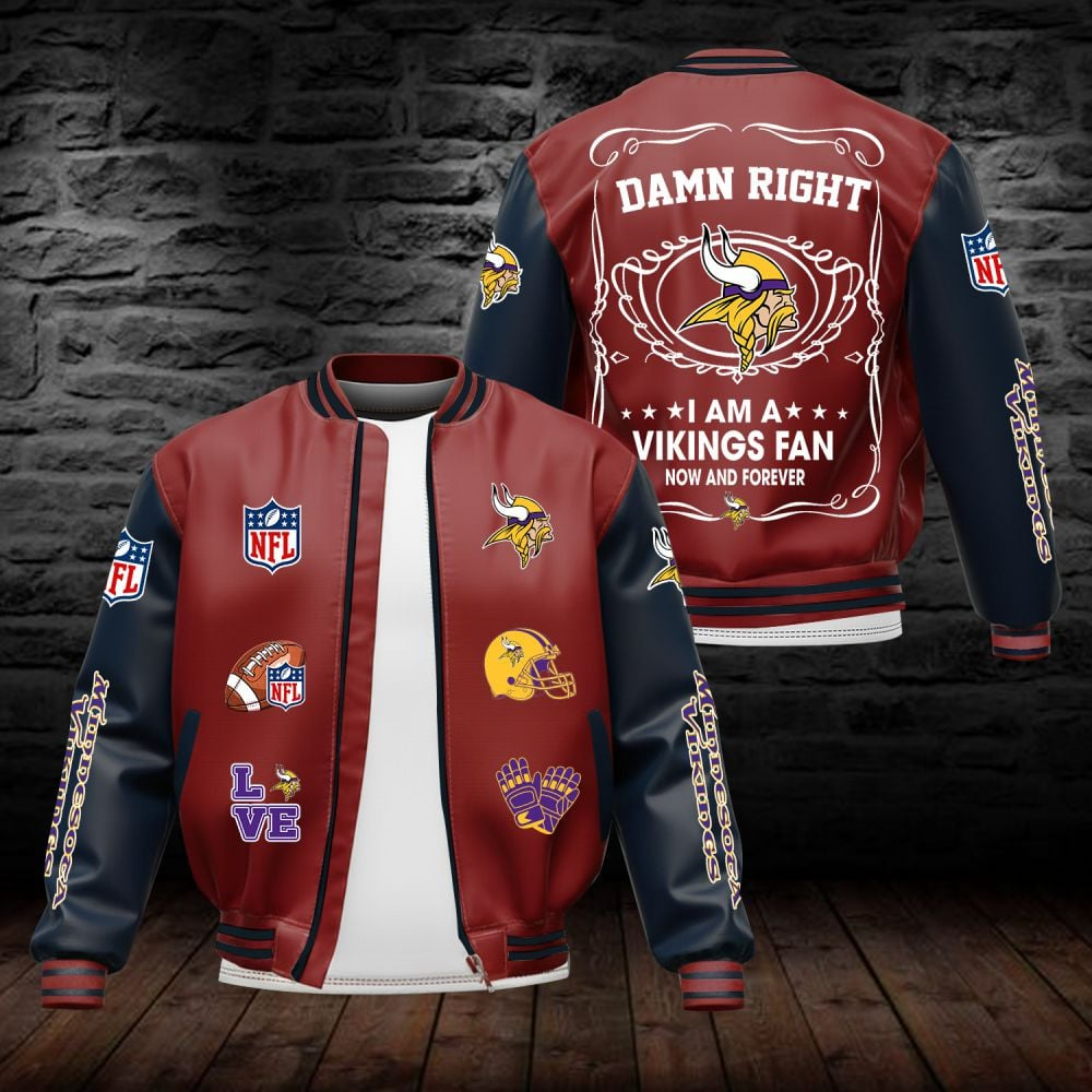 MV NFL Premium Leather Bomber Jacket DDT HLPHUONG