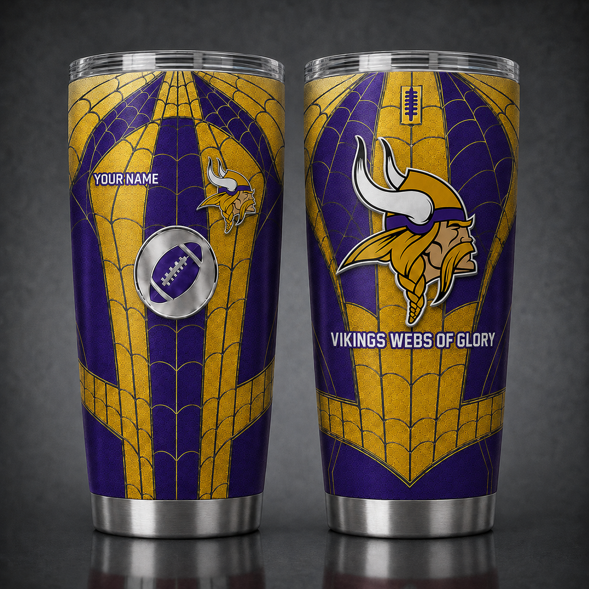 MV NFL x Spider Premium Classic Tumbler Limited Edition Gift for Football Fans