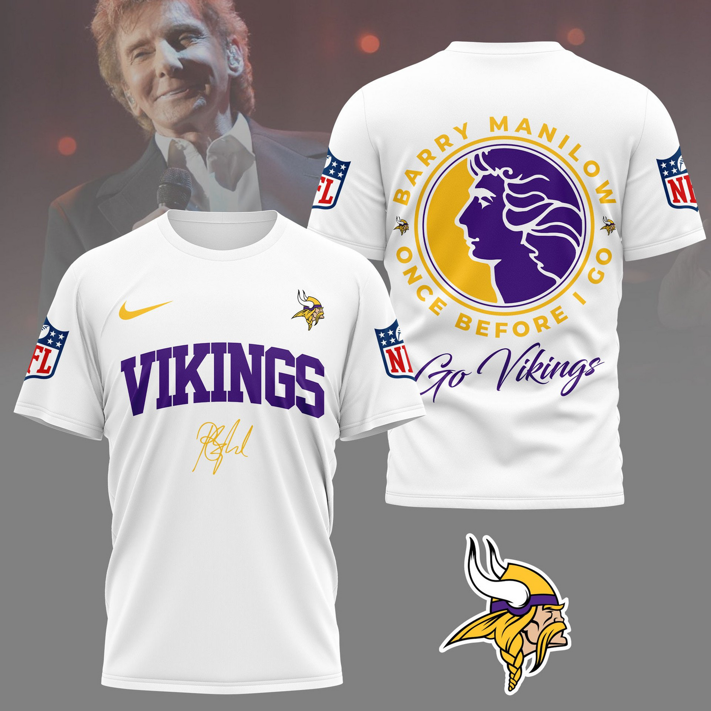 MV Premium NFL Barry Manilow Fan Shirt DDT CTND