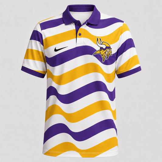MV Premium NFL Custom Striped Athletic Polo Shirt