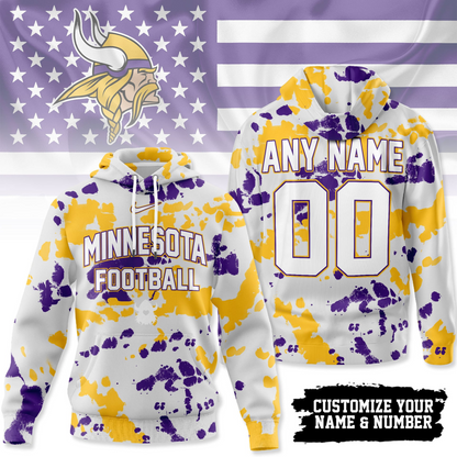 MV Premium NFL Gridiron Splash Personalized Hoodie DDT CTND