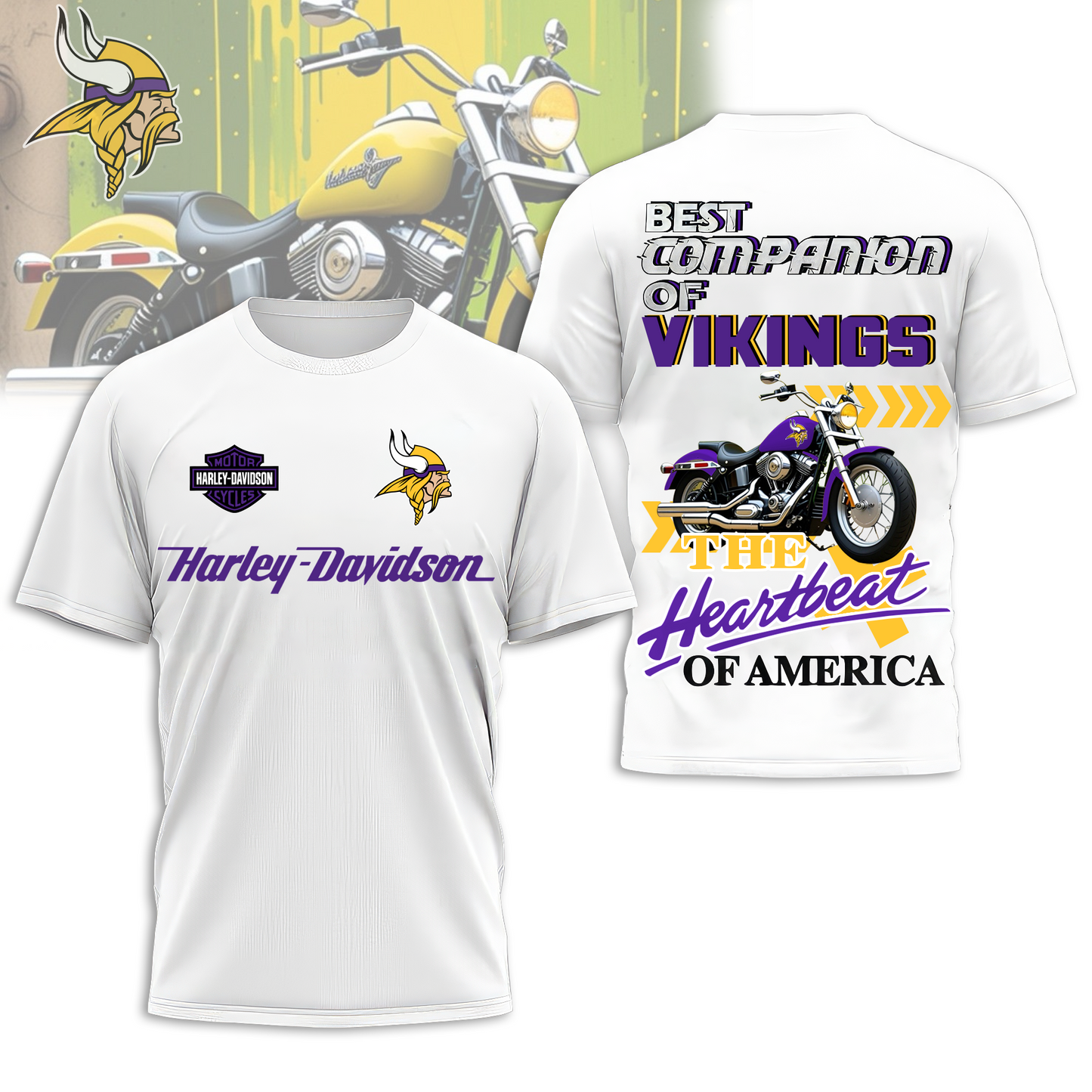 MV Premium NFL HL Motorcycle 3D Shirt DDT CTND