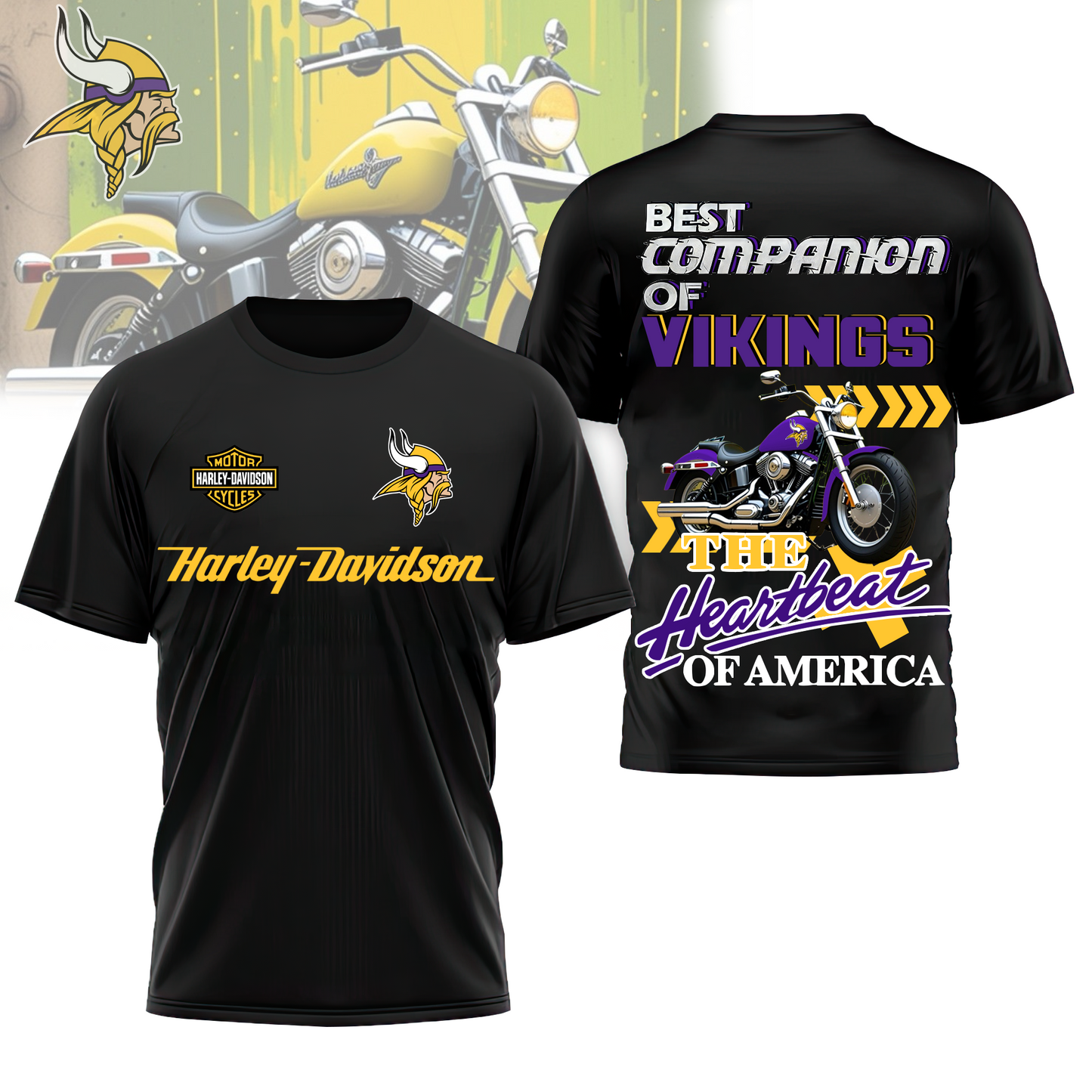 MV Premium NFL HL Motorcycle 3D Shirt DDT CTND