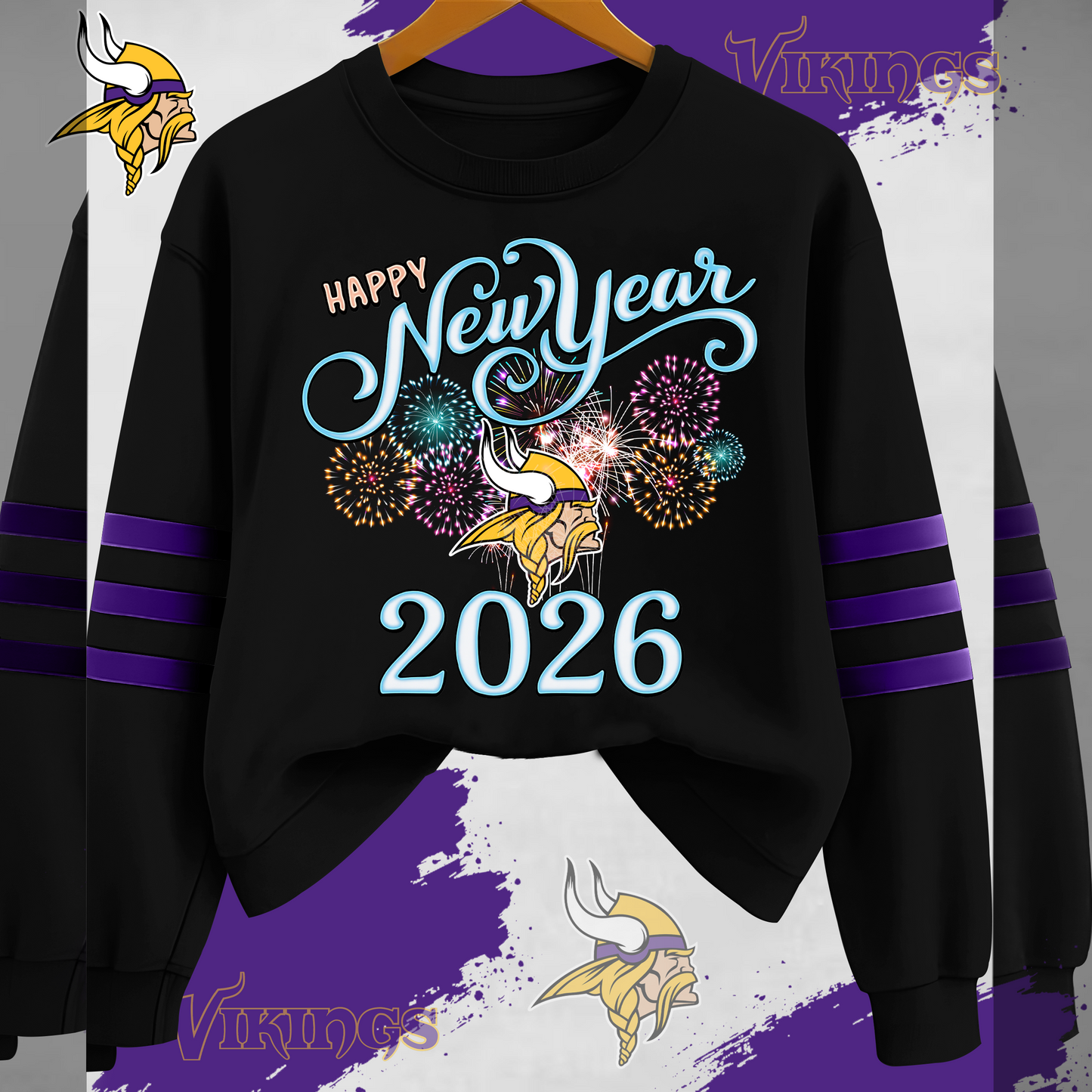 MV Premium NFL Happy New Year 2026 Sweatshirt DDT CTND