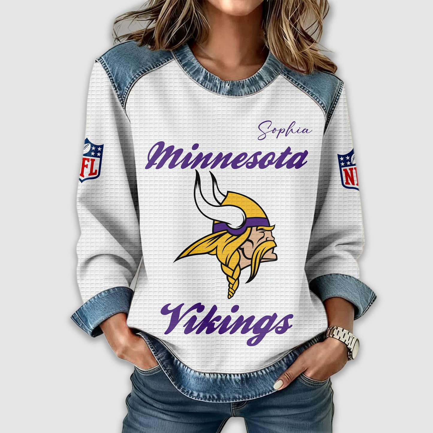 MV Premium NFL Print Casual Sweatshirt DDT CTND