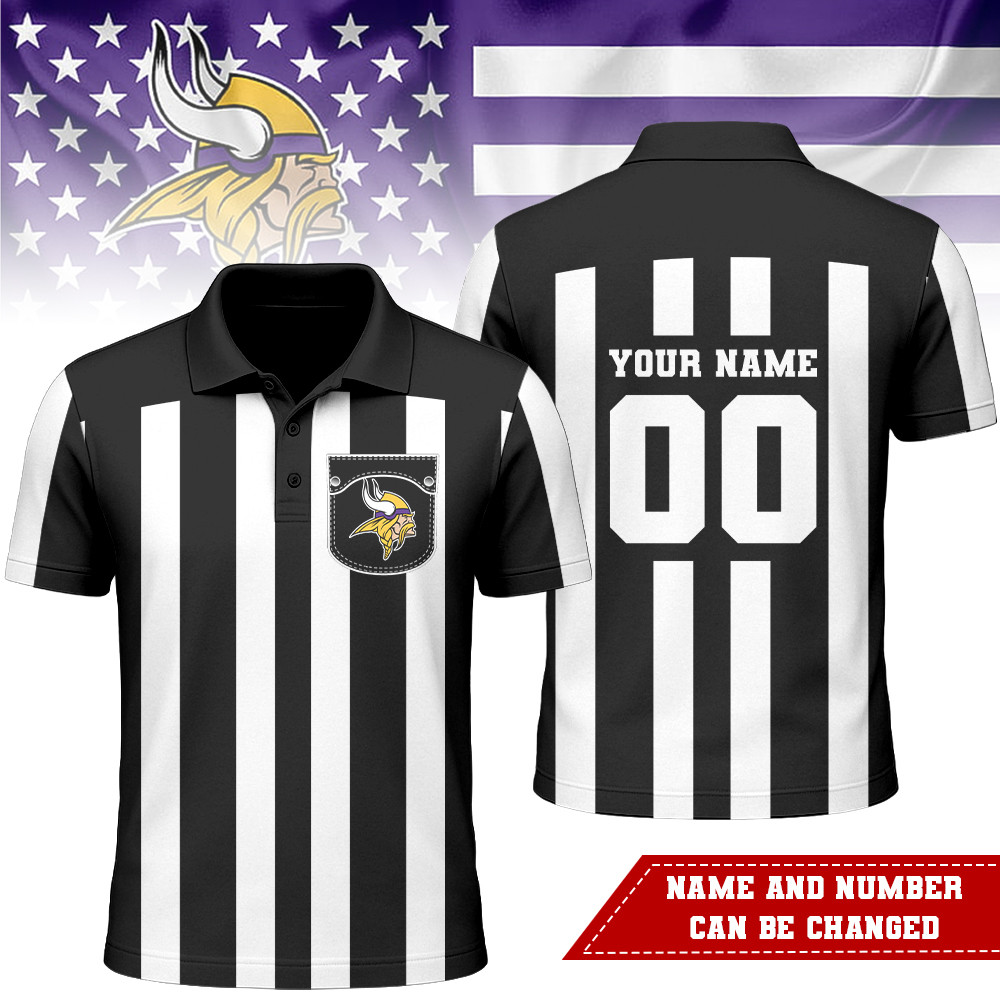 MV Premium NFL Referees 3D Polo Shirt DDT NTL