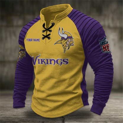 MV x NFL Men Stand Collar Long Sleeve Top DDT  CTND