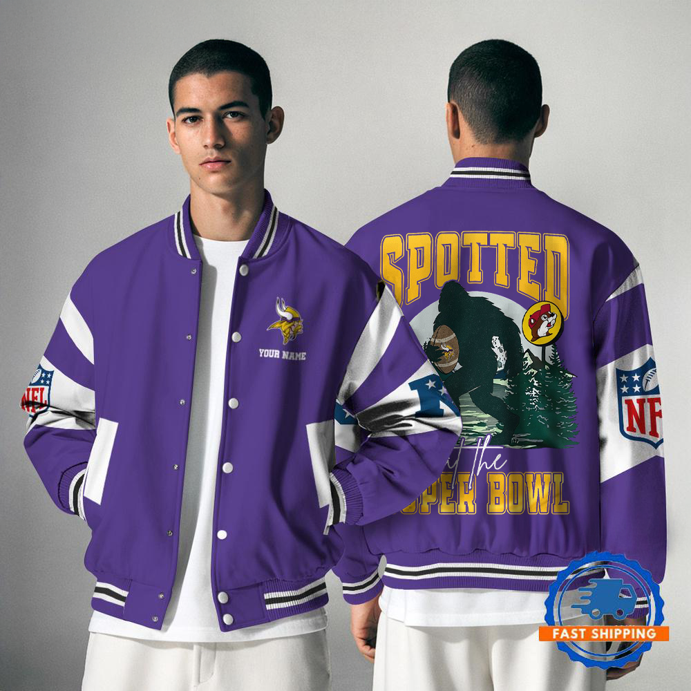 MV x NFL Spotted at the Super Bowl Varsity Jacket DDT NTL