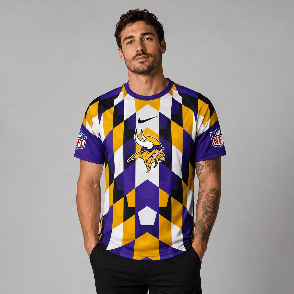 MV x Premium NFL Geometric Fan Performance T-Shirt
