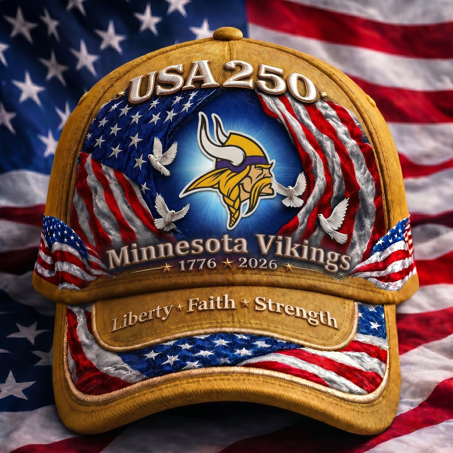 Premium NFL x MV 250 Years  Anniversary Of Freedom  Cap 220626