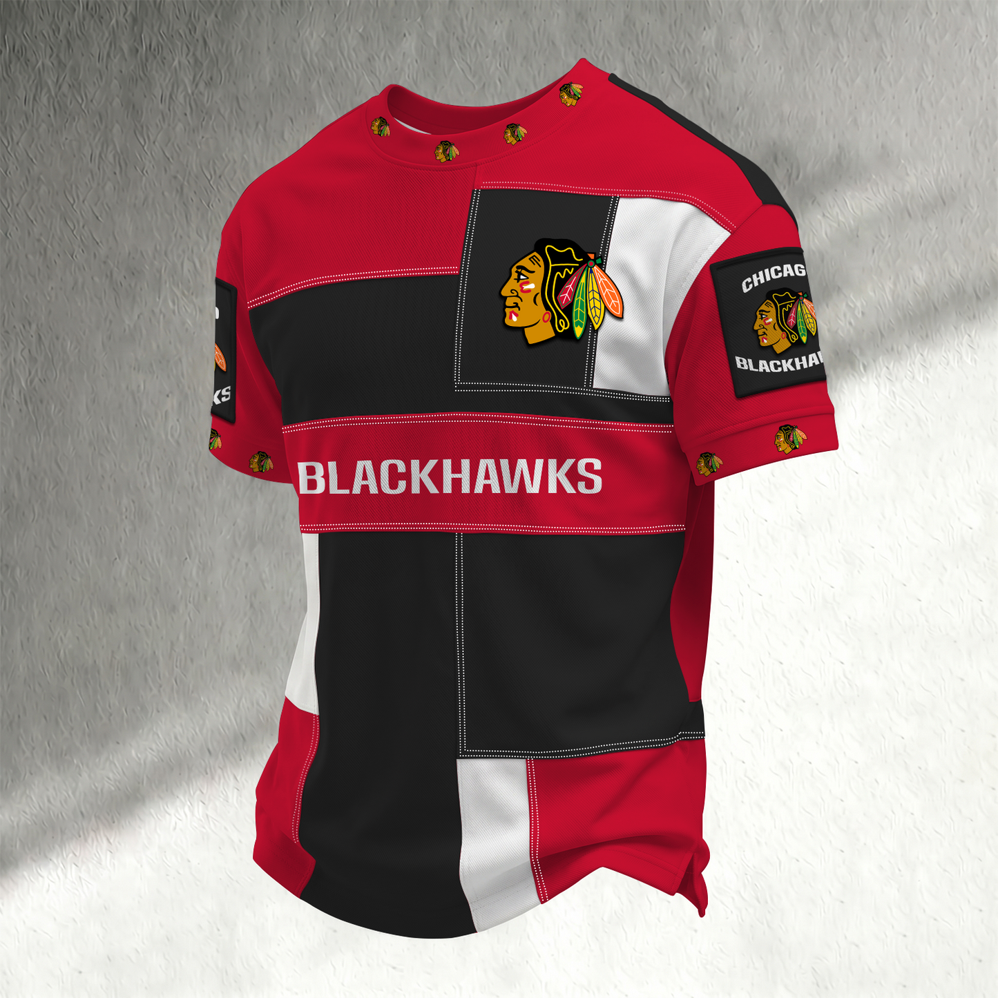 Men's CHI x NHL Trendy T-shirt DATND TANTD 150526