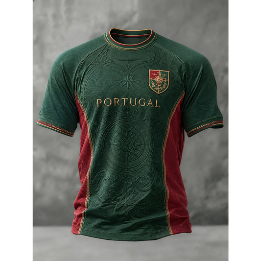 Men's Portuguese Football Print Casual Top V8 180626