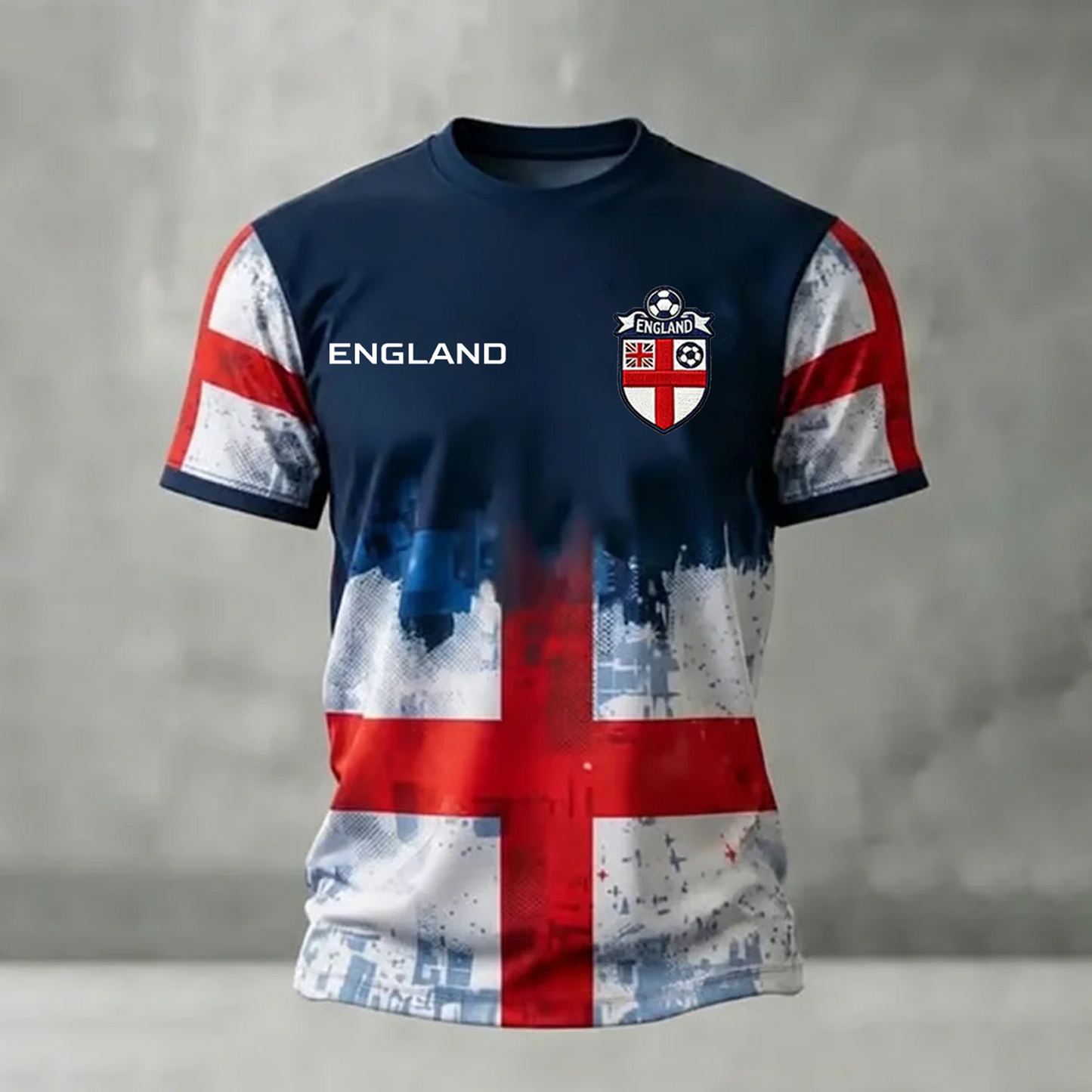Men's UK Football Lover England Printed short sleeves t-shirt V5 0106 DatND DVT