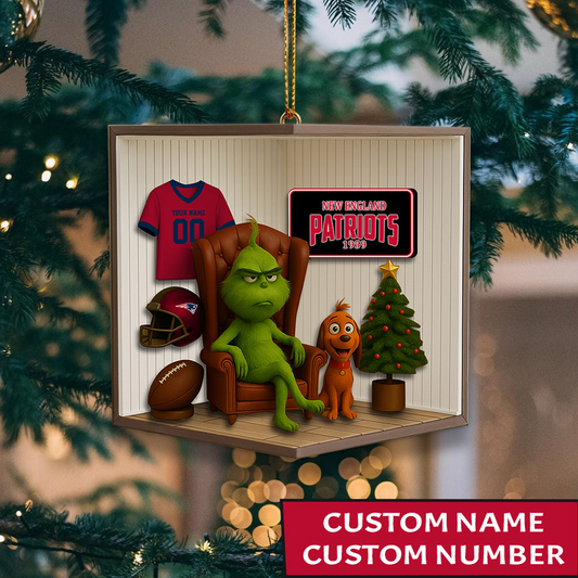 NE x NFL Christmas Ornament DatND DVT