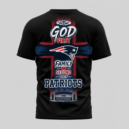 NE x NFL Faith Family Team Pride 3D T-Shirt 0207