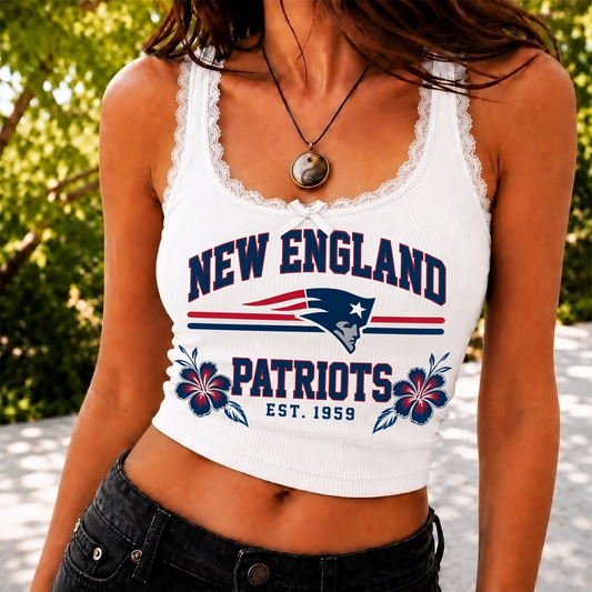 NE x NFL Game Day Lace Tank Top Shirt