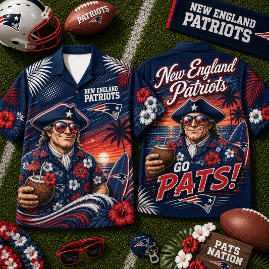 NE x NFL Premium Beach Vibes Hawaiian Shirt