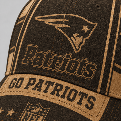 NE x NFL Premium Vintage Leather Personalized Cap for Loyal Fans