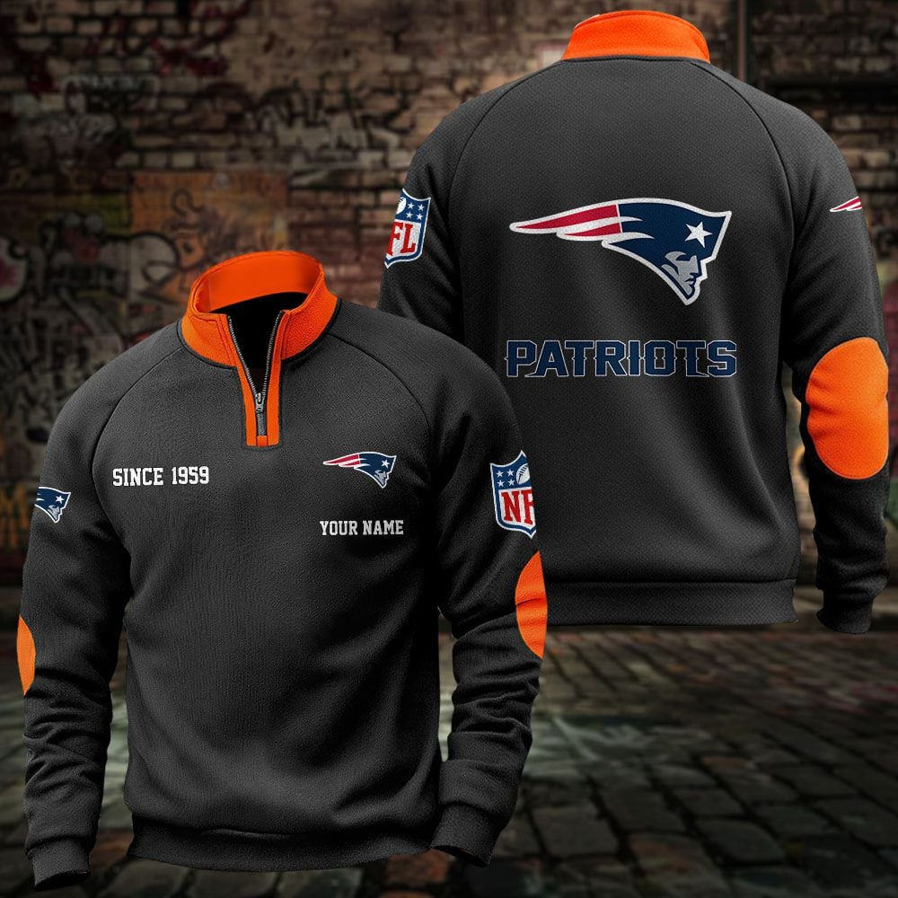 NE x NFL Sweatshirts Quarter Collared Sweatshirt Pullover DatND DVT