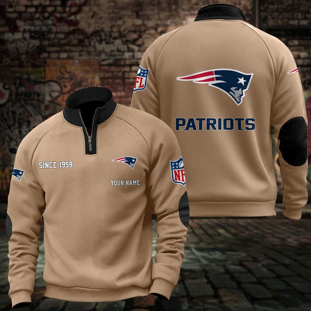 NE x NFL Sweatshirts Quarter Collared Sweatshirt Pullover DatND DVT