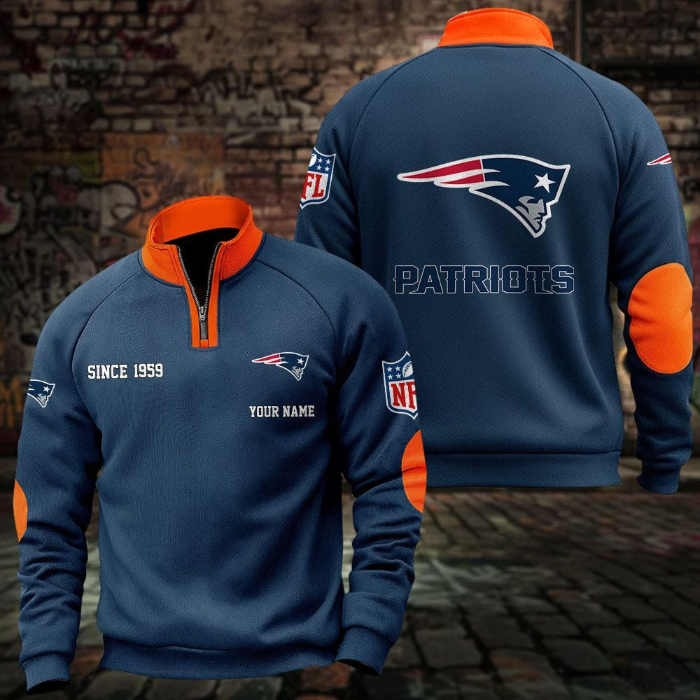 NE x NFL Sweatshirts Quarter Collared Sweatshirt Pullover DatND DVT