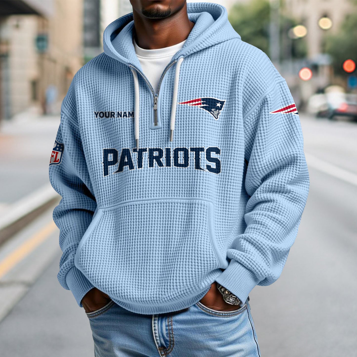 NE x NFL Waffle Hoodie DatND DVT