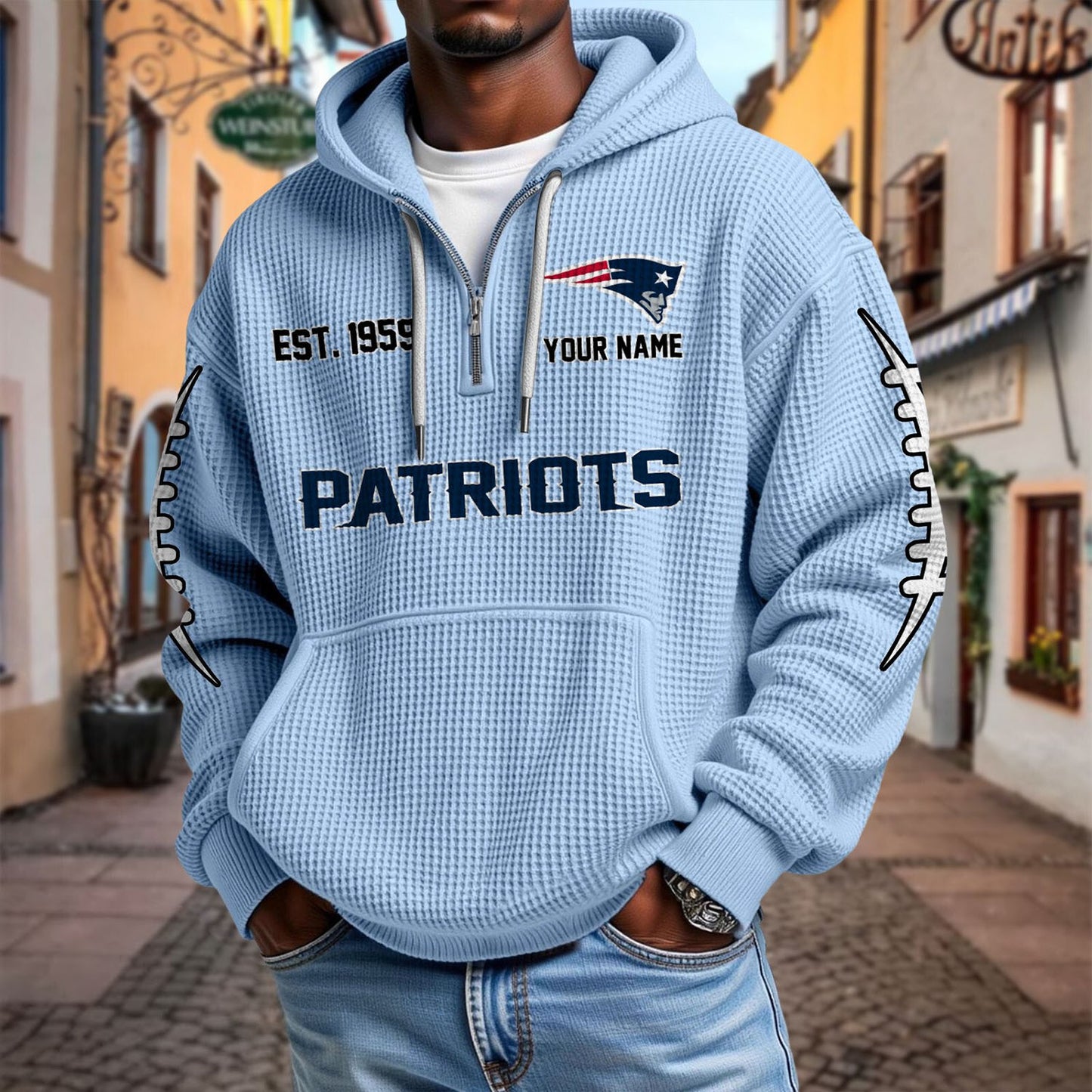 NE x NFL Waffle Hoodie DatND DVT