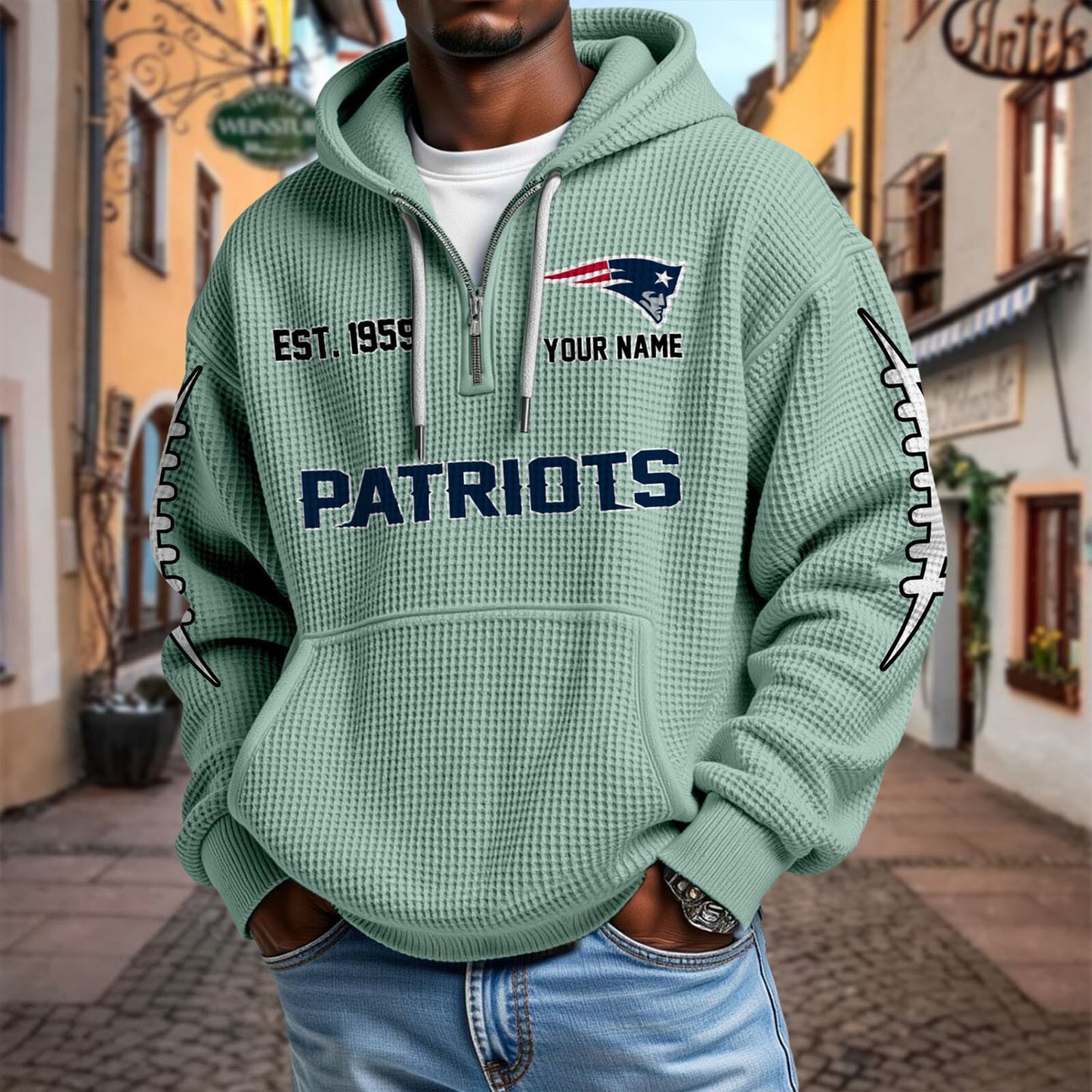 NE x NFL Waffle Hoodie DatND DVT