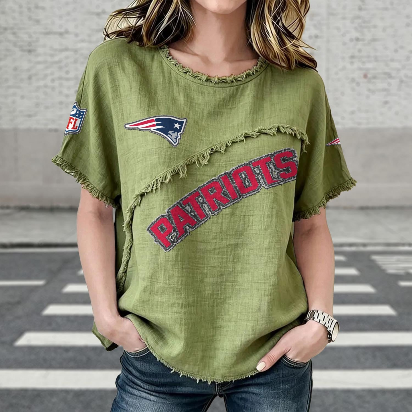 NE x NFL Womenƒ??s Vintage O-Neck 2905 DatND DVT