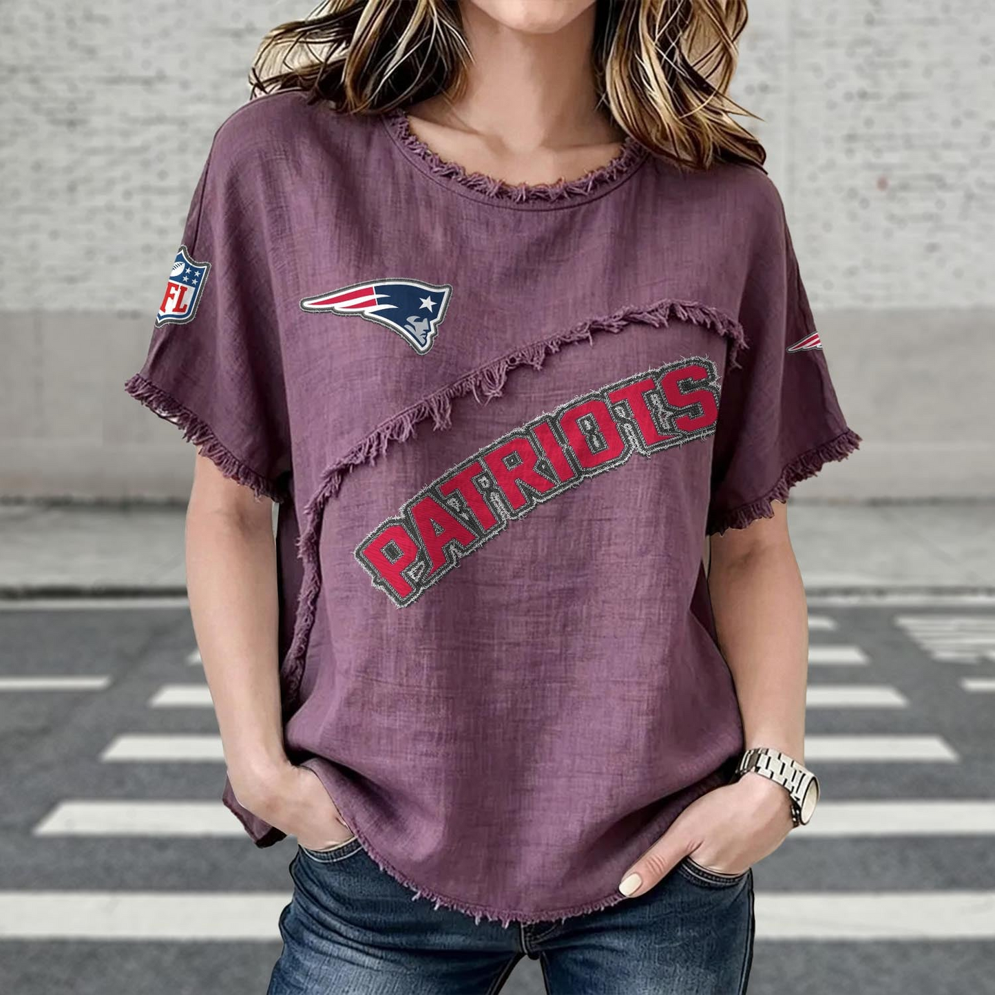 NE x NFL Womenƒ??s Vintage O-Neck 2905 DatND DVT