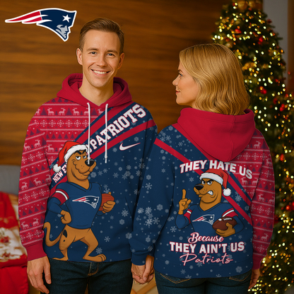 NEP Premium NFL Funny Christmas Scooby Doo 3D Hoodie DDT CTND