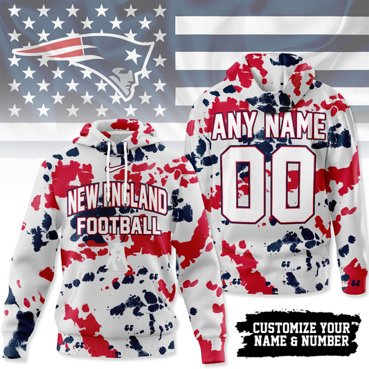 NEP Premium NFL Gridiron Splash Personalized Hoodie DDT CTND