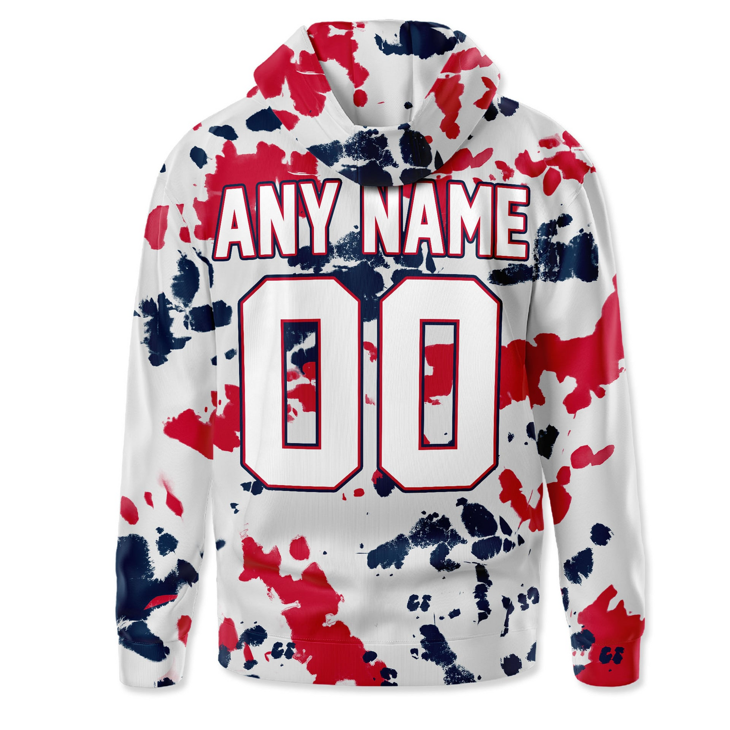 NEP Premium NFL Gridiron Splash Personalized Hoodie DDT CTND