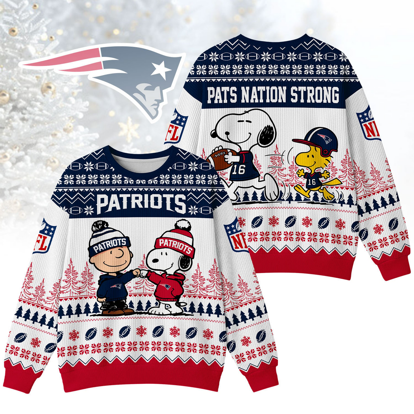 NEP Premium NFL Snoopy Winter SweatShirt DDT CTND