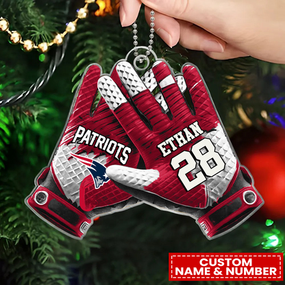 NEP x NFL Customized Christmas Acrylic Ornament DATND TANTD