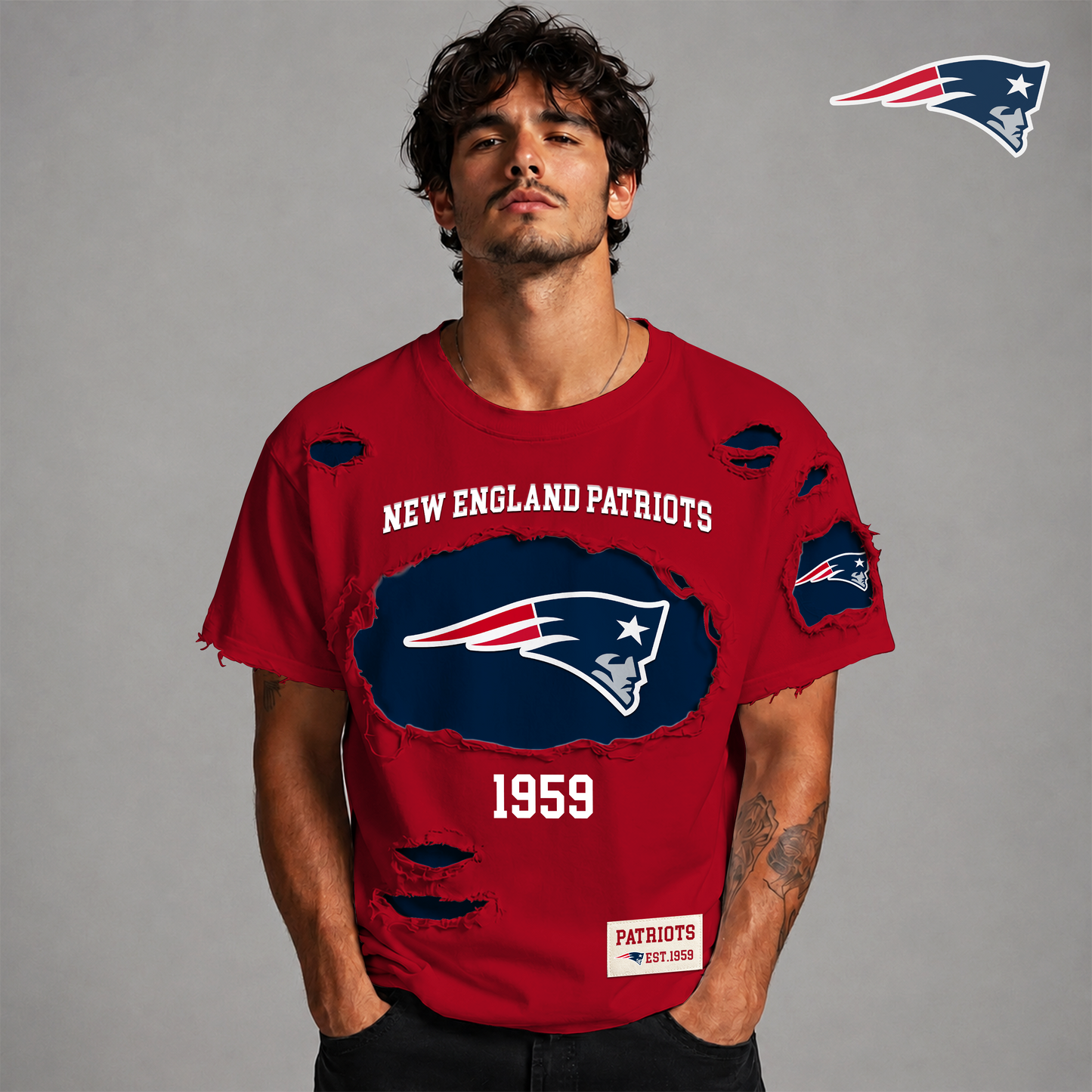 NEP x NFL LUXURY CREW-Neck T-Shirt FOR SUMMER HOLIDAY  180626