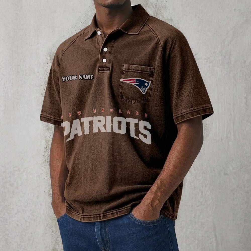 NEP x NFL Men's Distressed Turn-Down Collar Polo DATND TANTD 250526