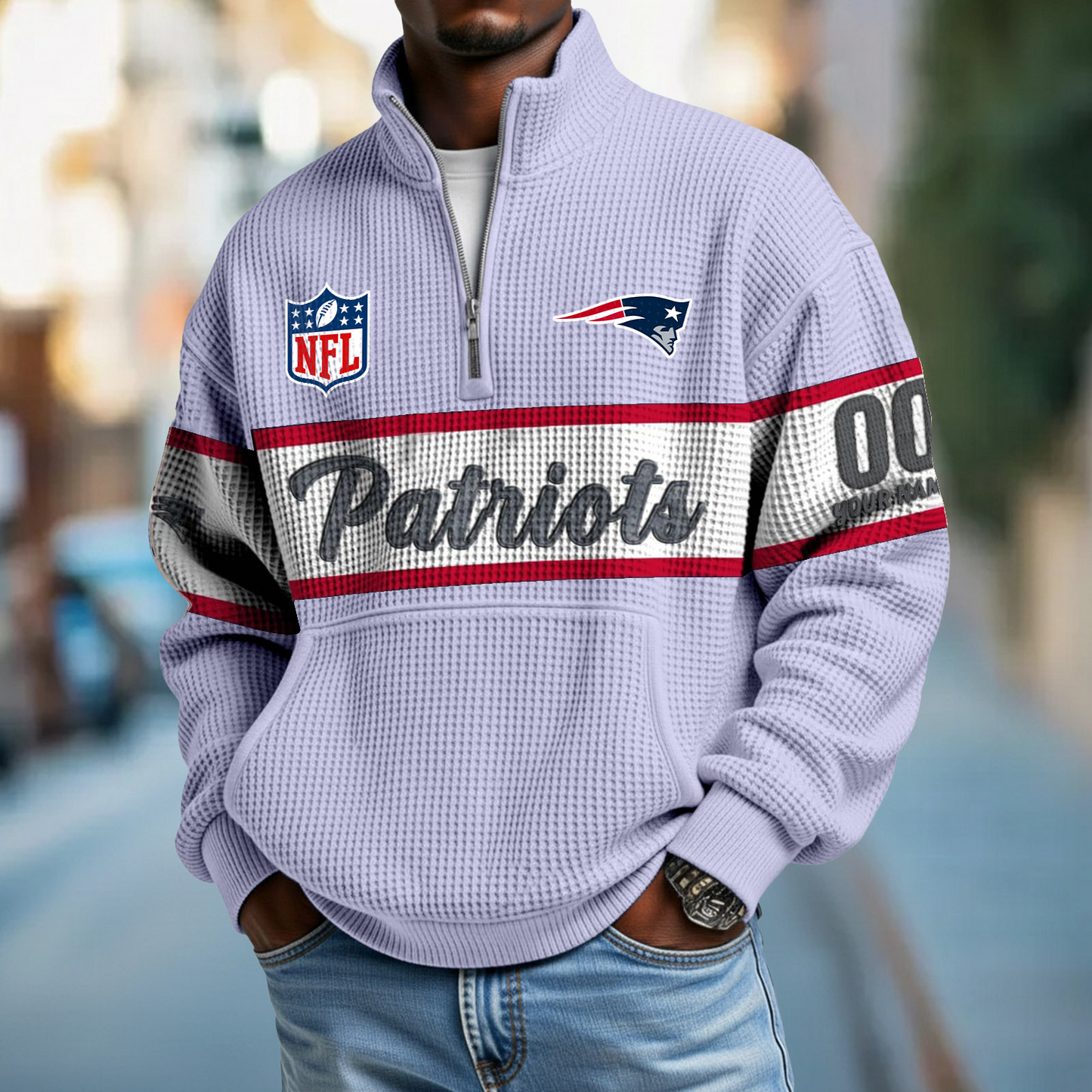 NEP x NFL Quarter-Zip Waffle Pullover DATND TANTD