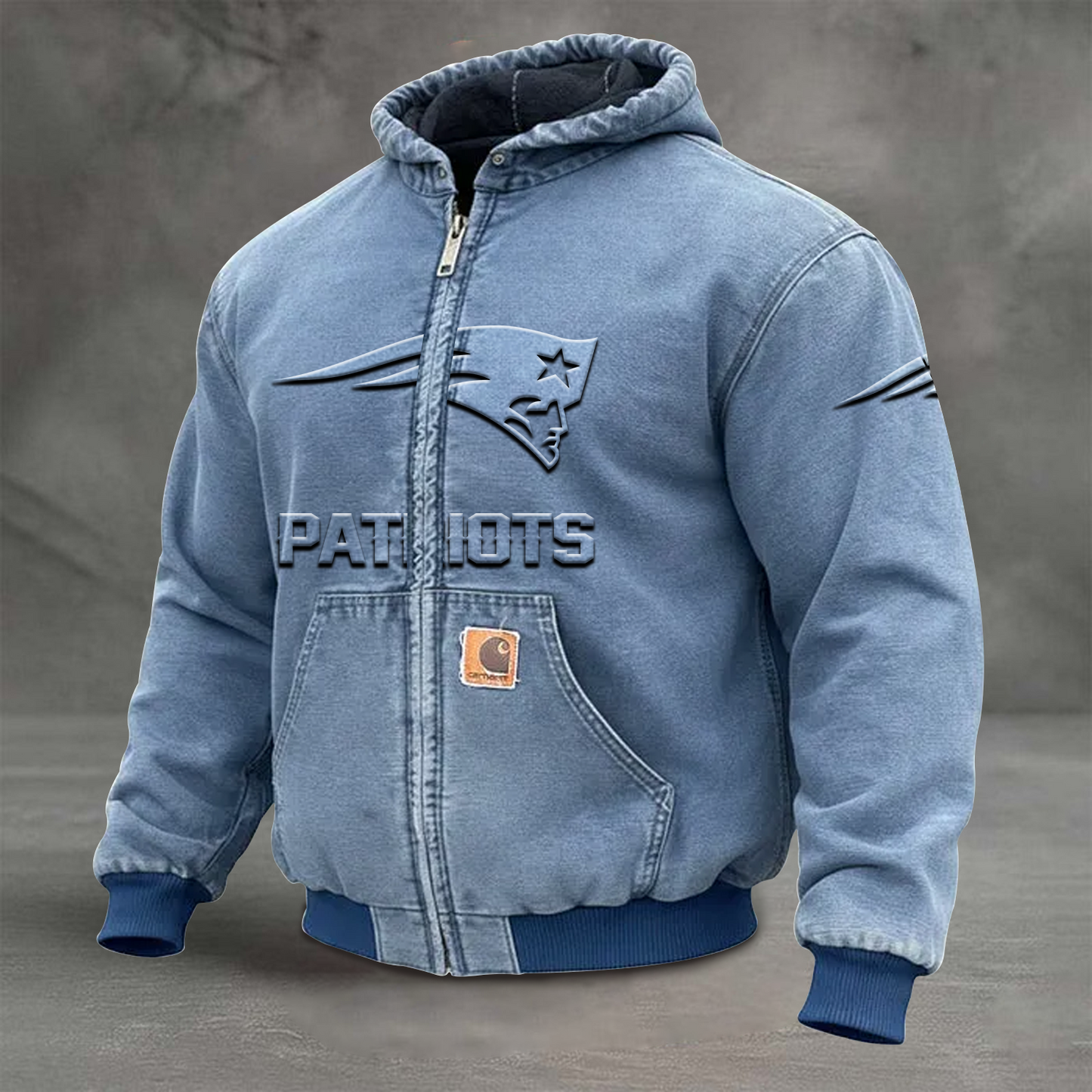 NEP x NFL Retro Hooded Sweatshirt Jacket Casual Workwear Denim Jacket DATND TANTD